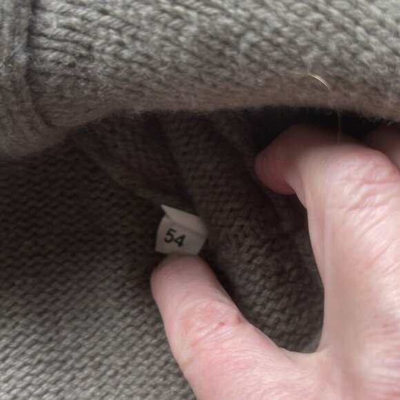 Gran Sasso Italy Men’s 100% Wool Gray Sweater Size 54 Large - Picture 7 of 13